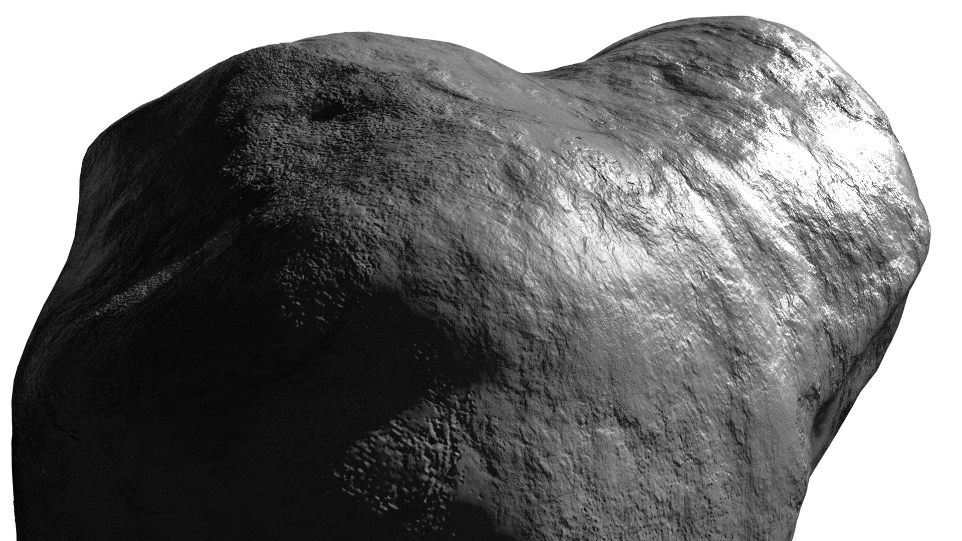 Halleys Comet nucleus 3D model_6