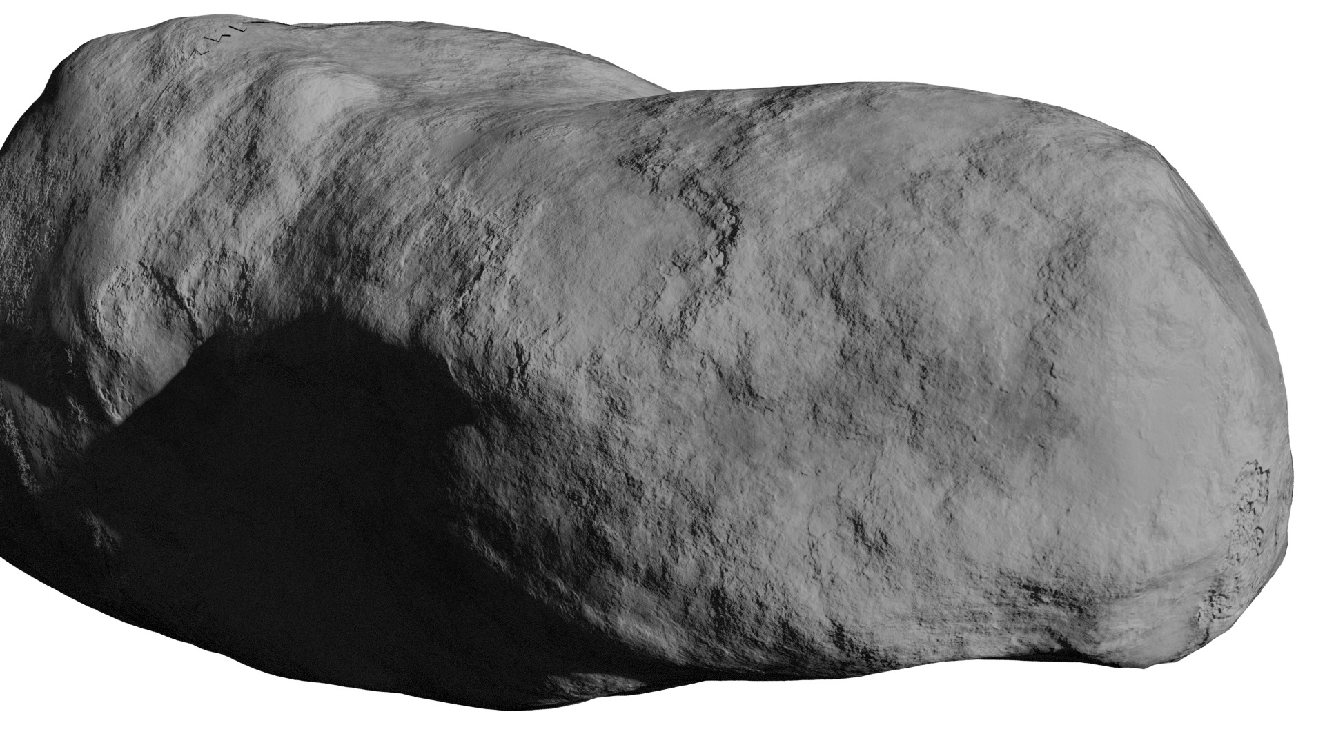 Halleys Comet nucleus 3D model_7