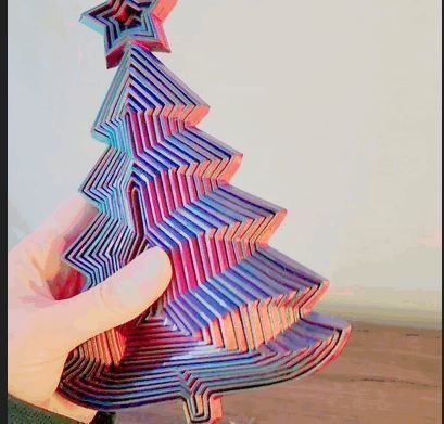 Telescopic Fidget Toy Tree 3D print model_5