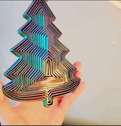 Telescopic Fidget Toy Tree 3D print model_2