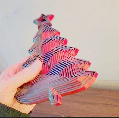 Telescopic Fidget Toy Tree 3D print model_3
