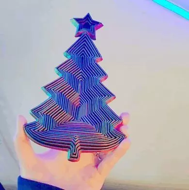 Telescopic Fidget Toy Tree 3D print model_0