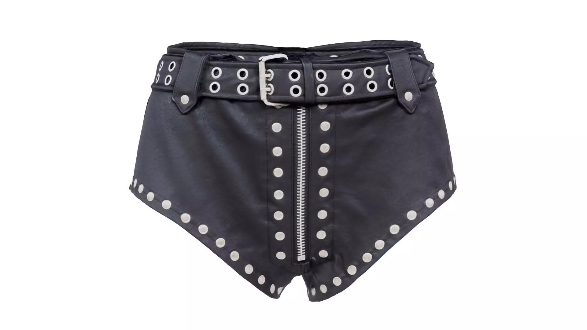 Studded Leather Shorts Low-poly 3D model