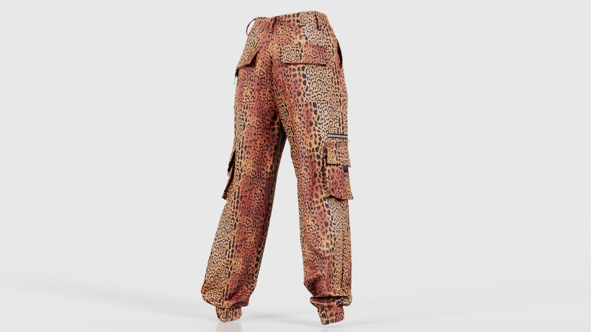 Tiger Trousers Low-poly 3D model_20