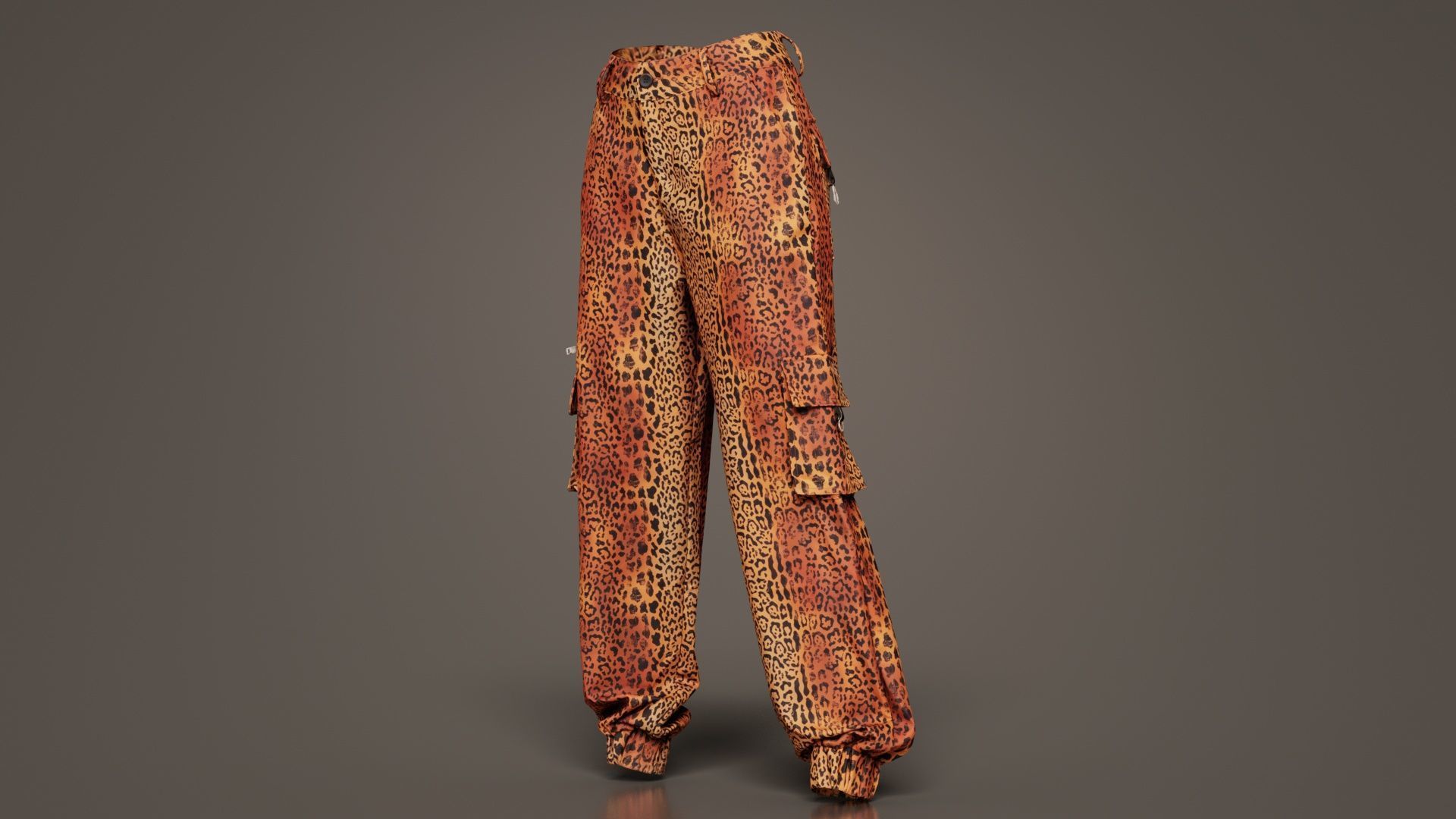 Tiger Trousers Low-poly 3D model_8