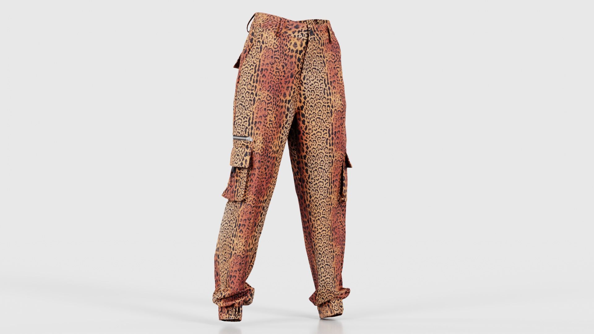 Tiger Trousers Low-poly 3D model_16
