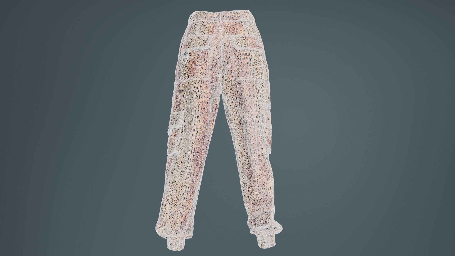 Tiger Trousers Low-poly 3D model_10