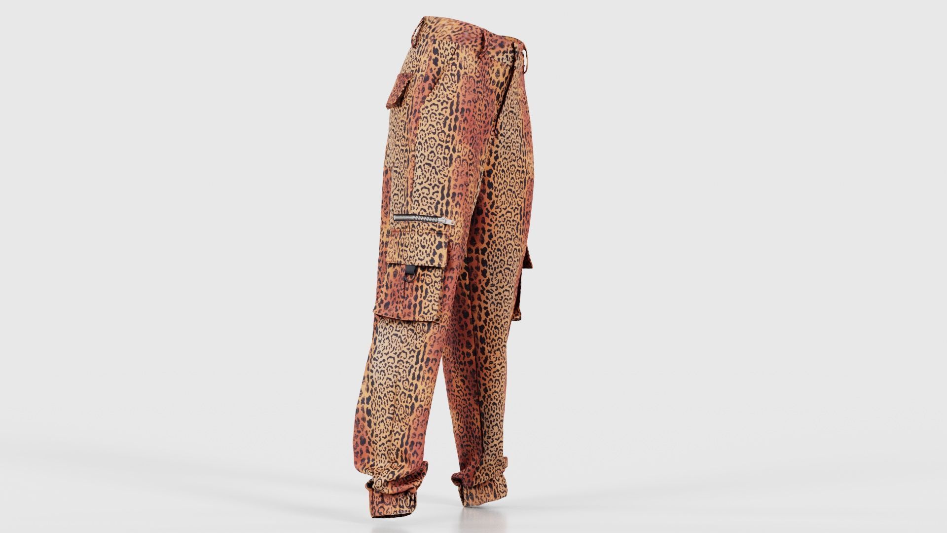 Tiger Trousers Low-poly 3D model_17