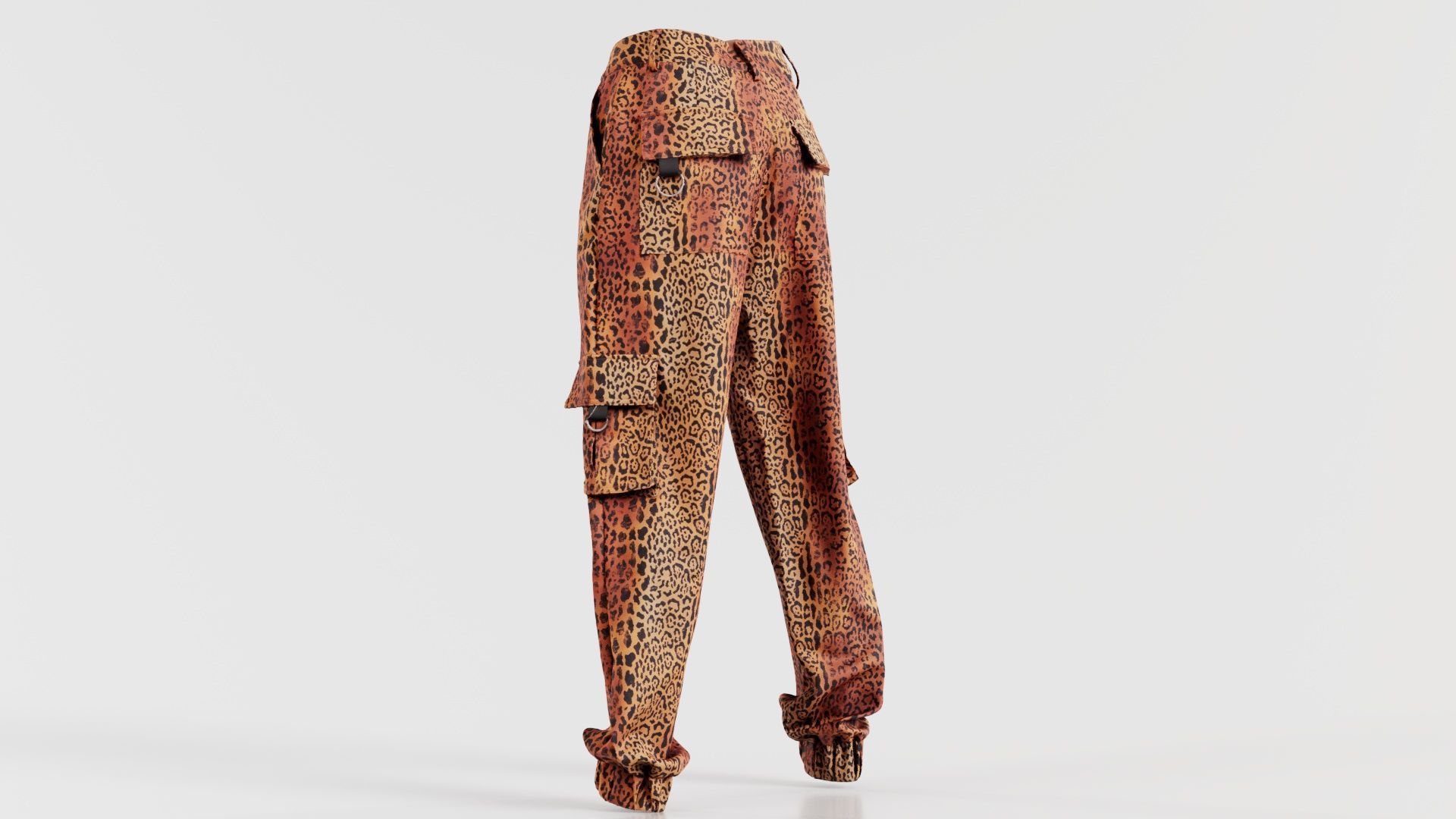 Tiger Trousers Low-poly 3D model_3