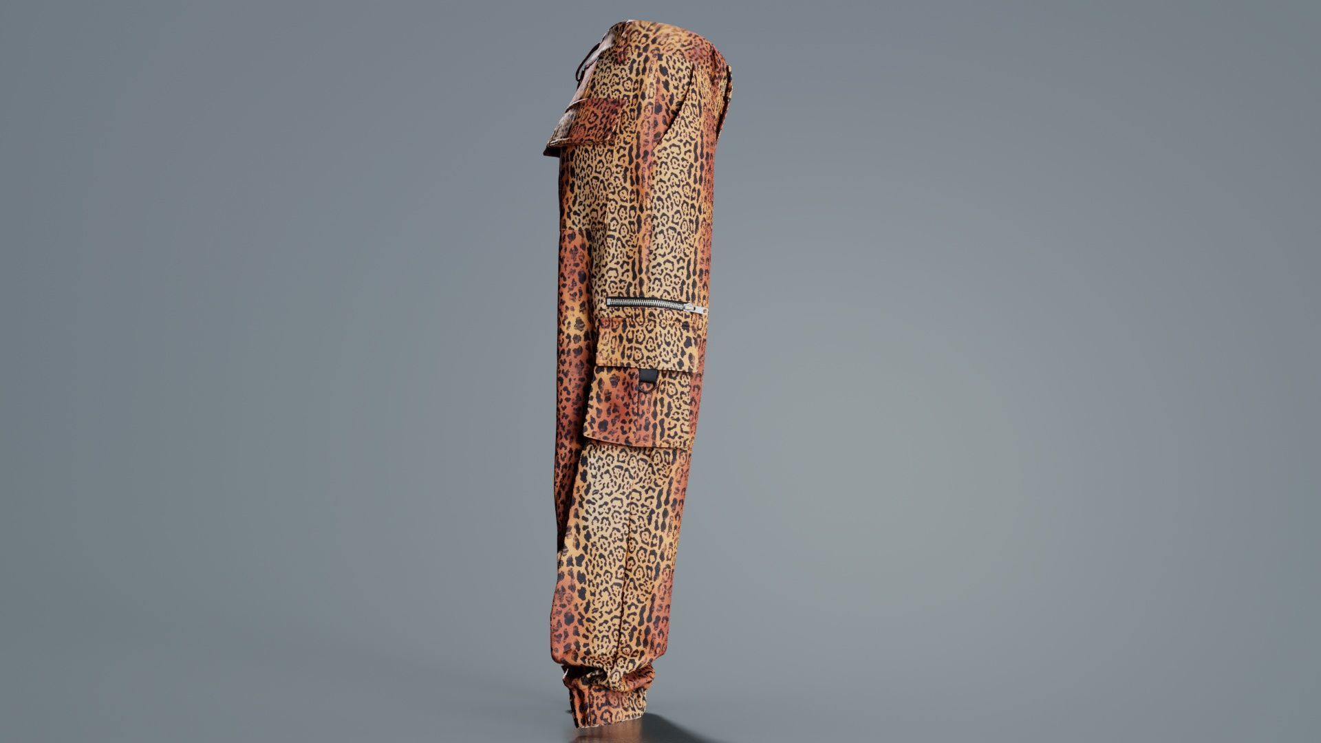 Tiger Trousers Low-poly 3D model_7