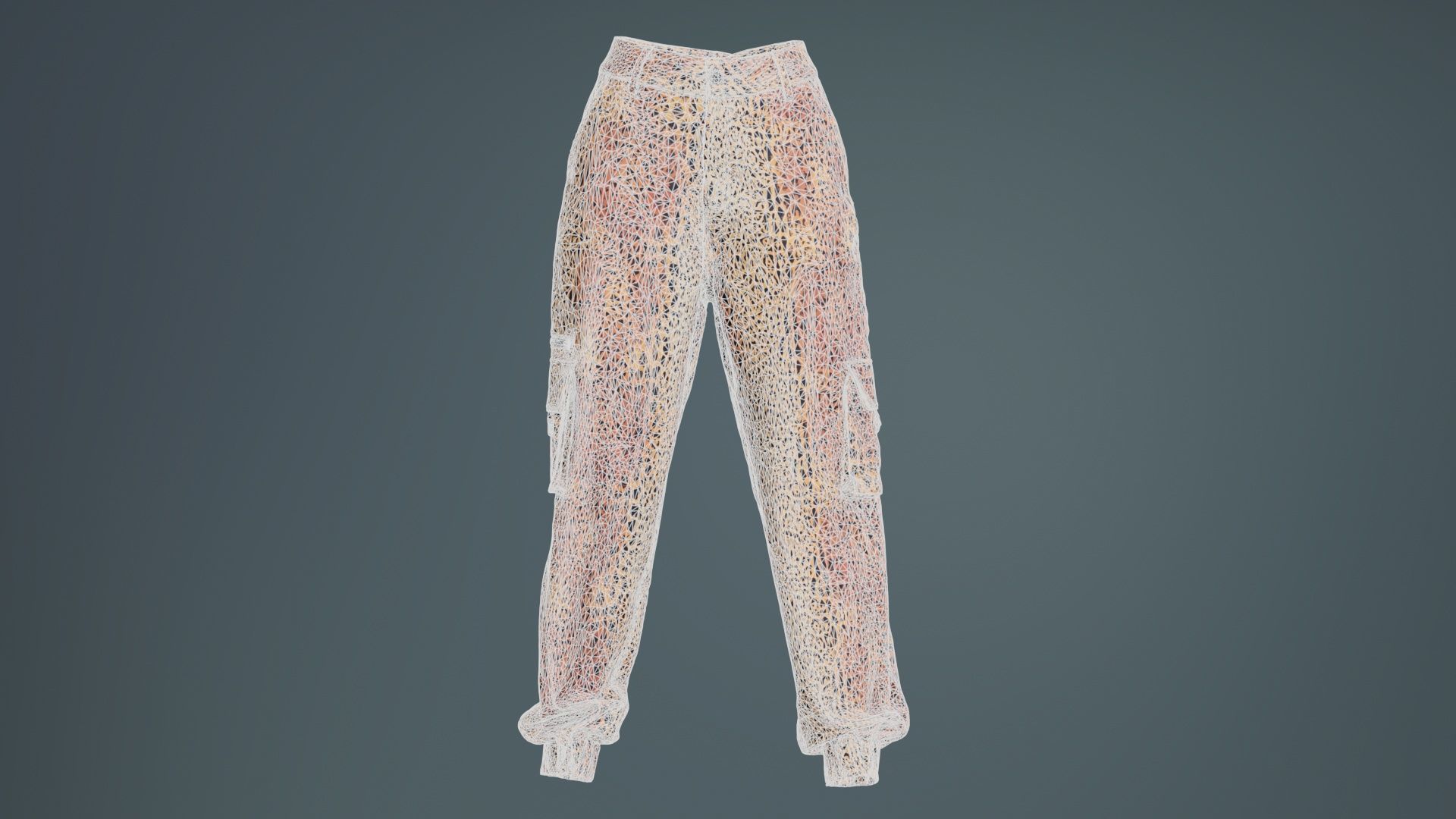 Tiger Trousers Low-poly 3D model_9