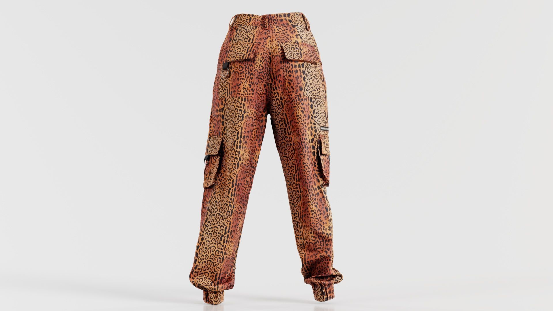 Tiger Trousers Low-poly 3D model_6