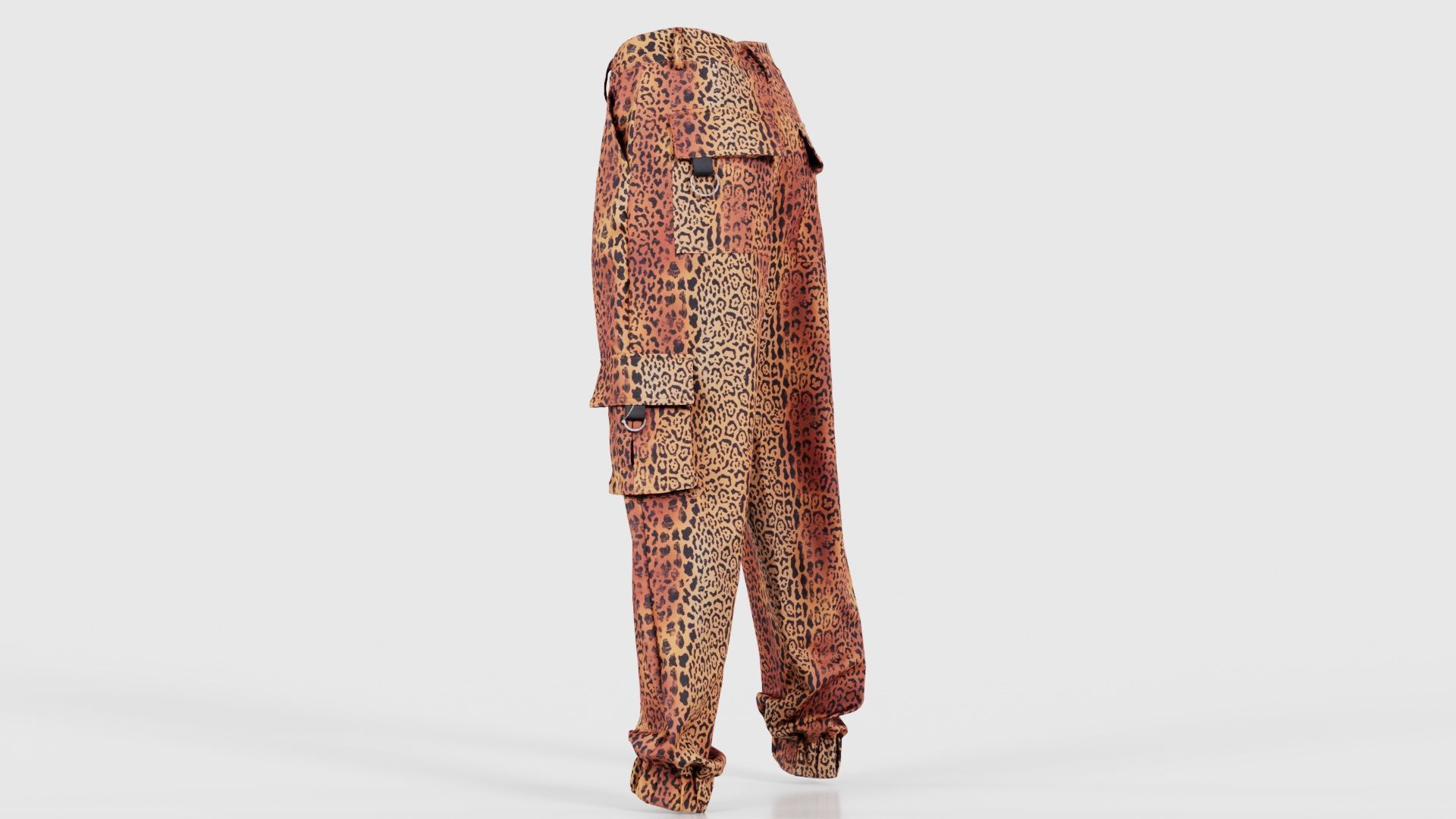 Tiger Trousers Low-poly 3D model_23