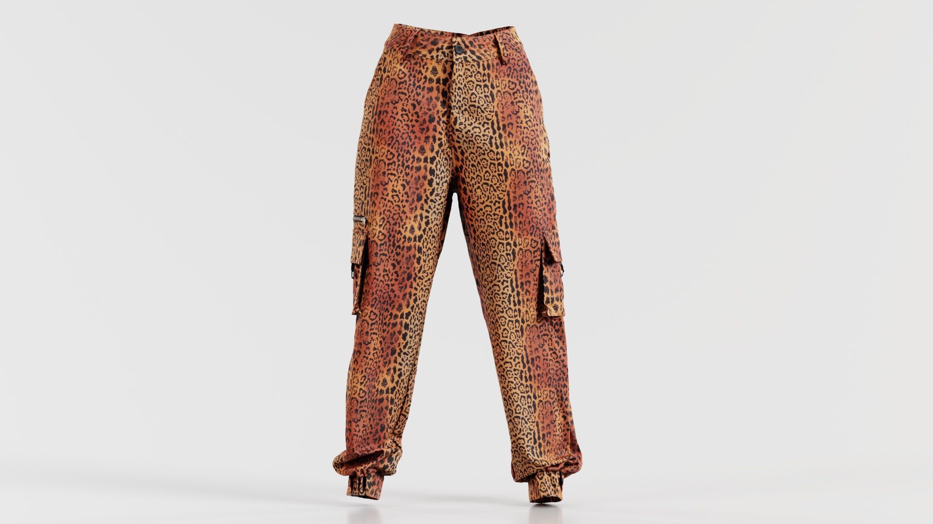 Tiger Trousers Low-poly 3D model_4