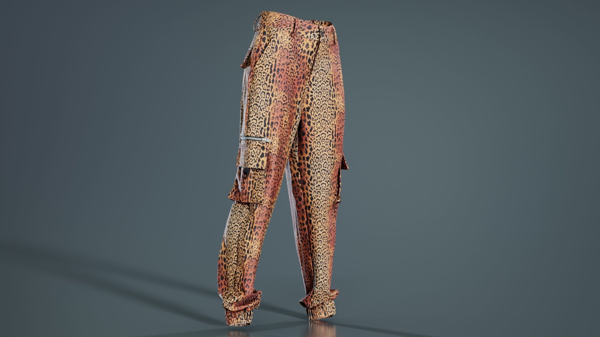 Tiger Trousers Low-poly 3D model_2