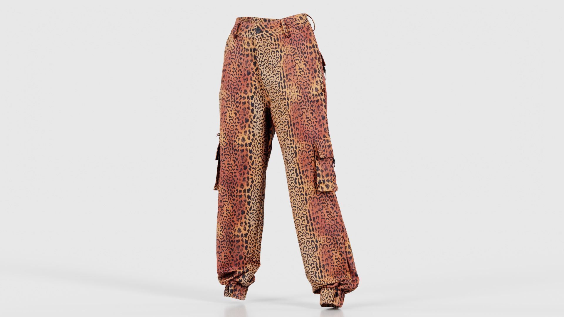 Tiger Trousers Low-poly 3D model_26
