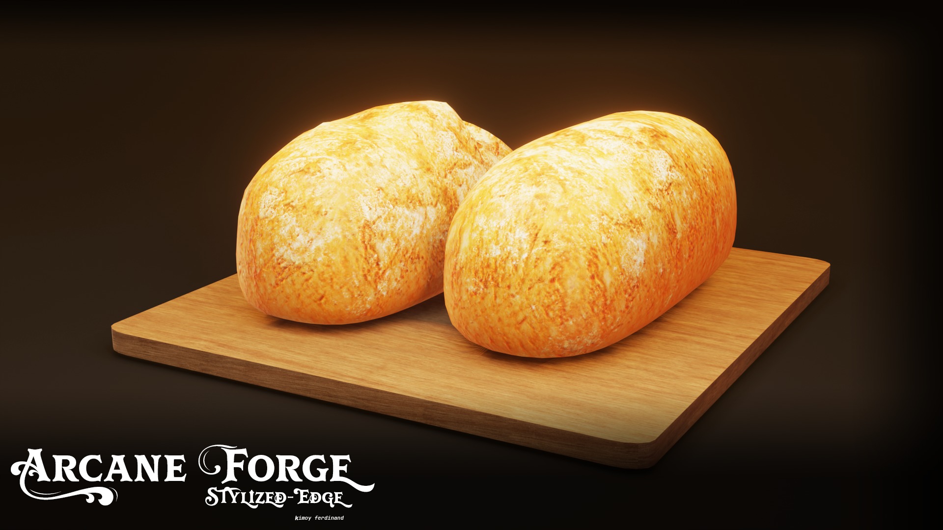 Realistic Bread 3D Model Low-poly 3D model_6