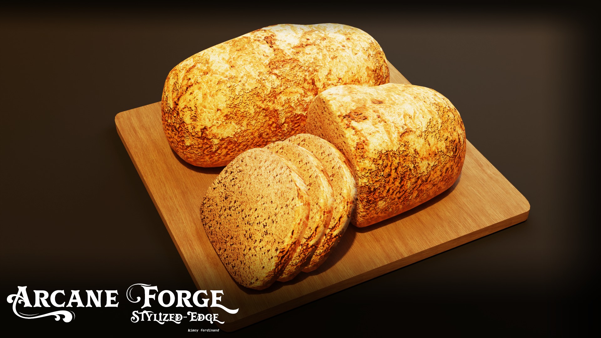 Realistic Bread 3D Model Low-poly 3D model_2