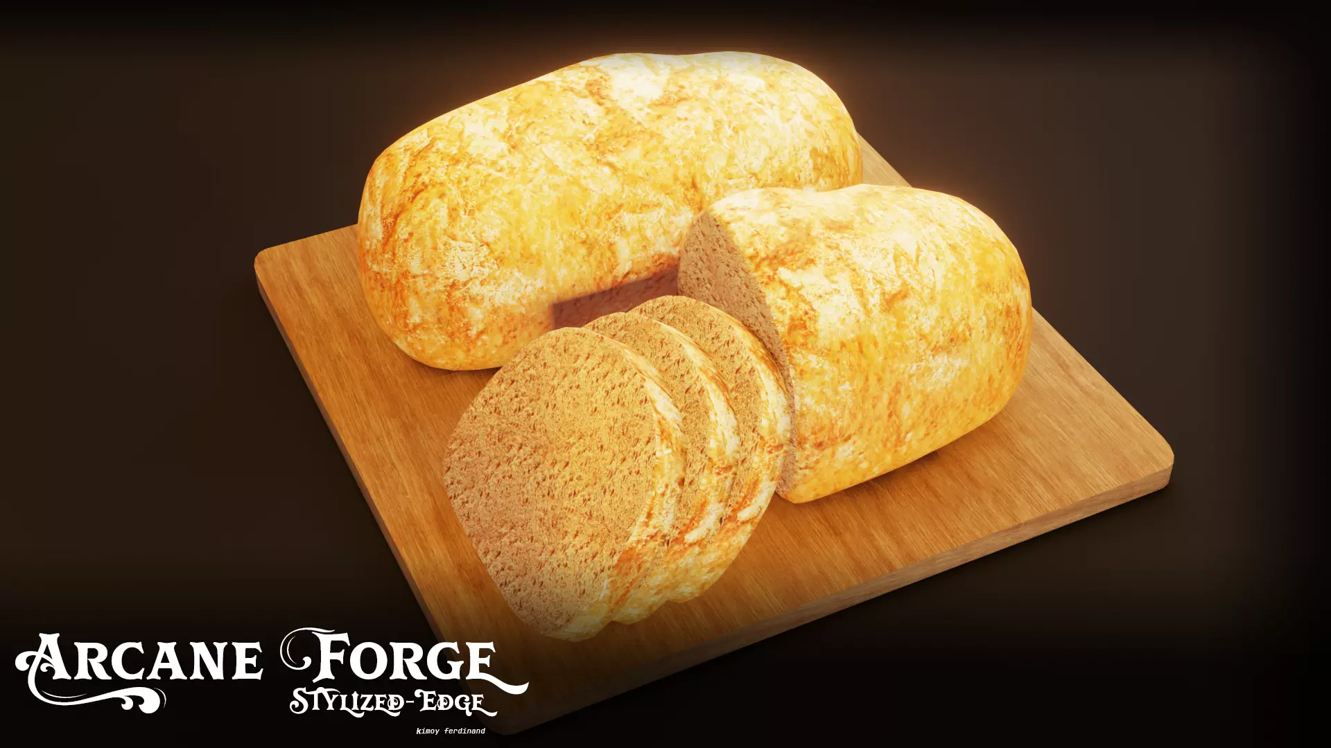 Realistic Bread 3D Model Low-poly 3D model_0