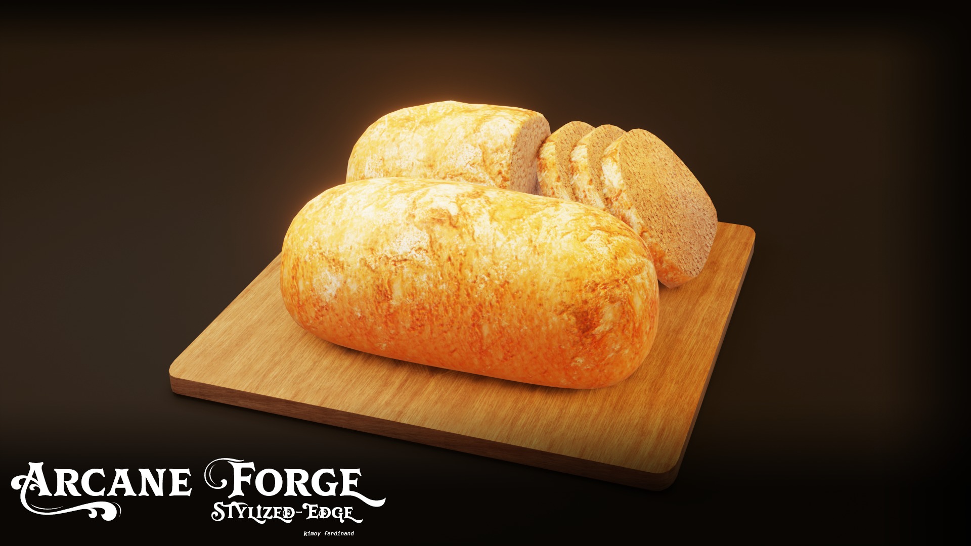 Realistic Bread 3D Model Low-poly 3D model_1
