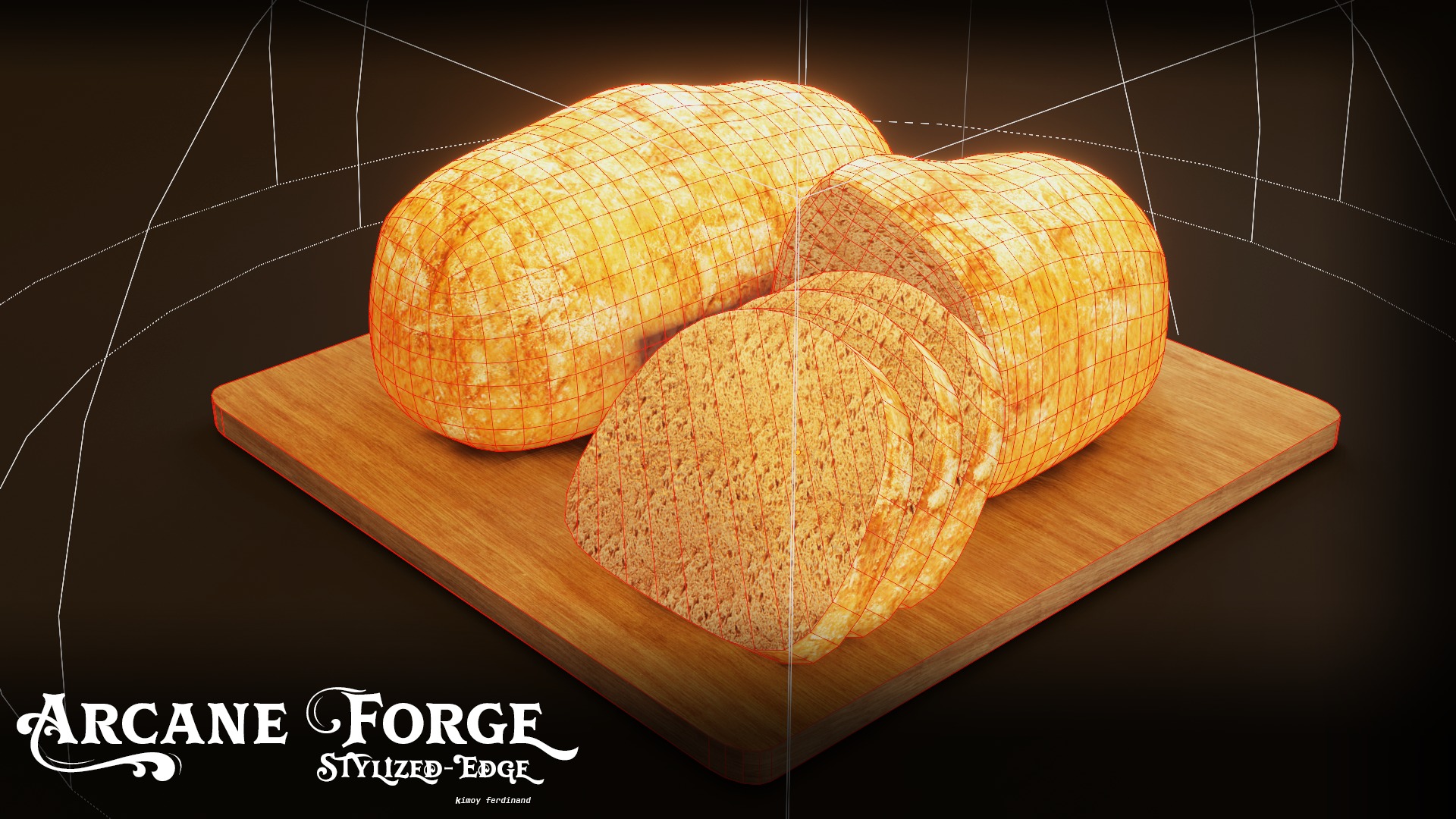 Realistic Bread 3D Model Low-poly 3D model_3