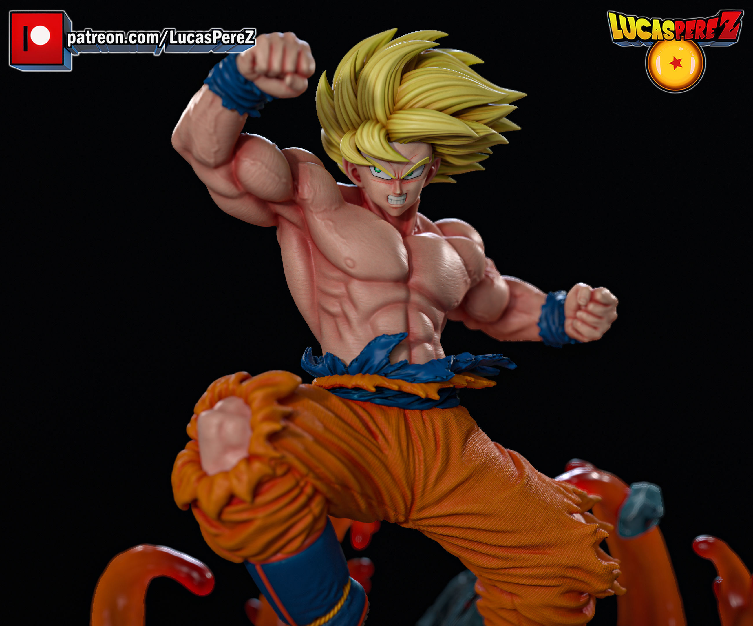 GOKU ESPECIAL 3D print model_1