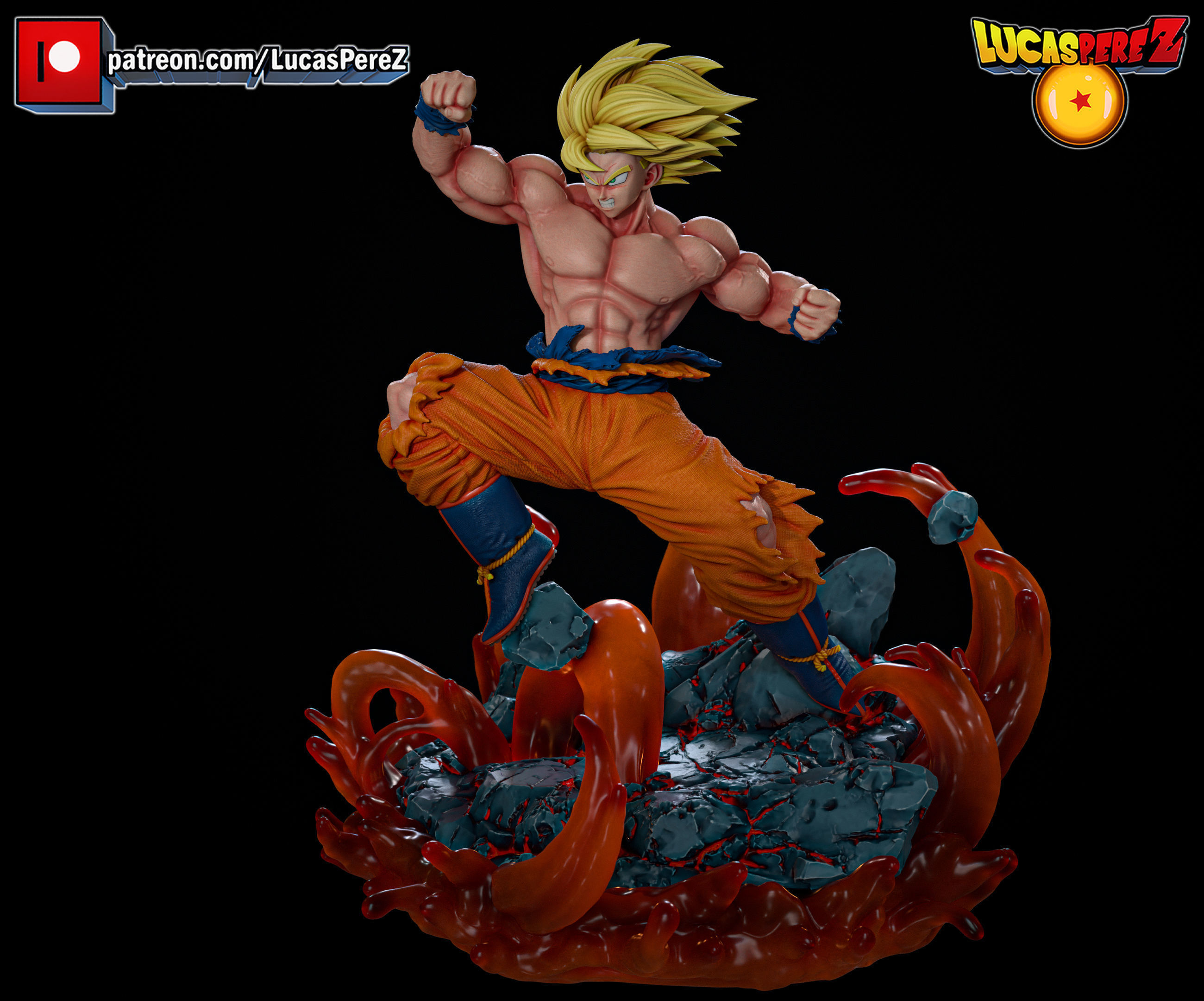GOKU ESPECIAL 3D print model_14