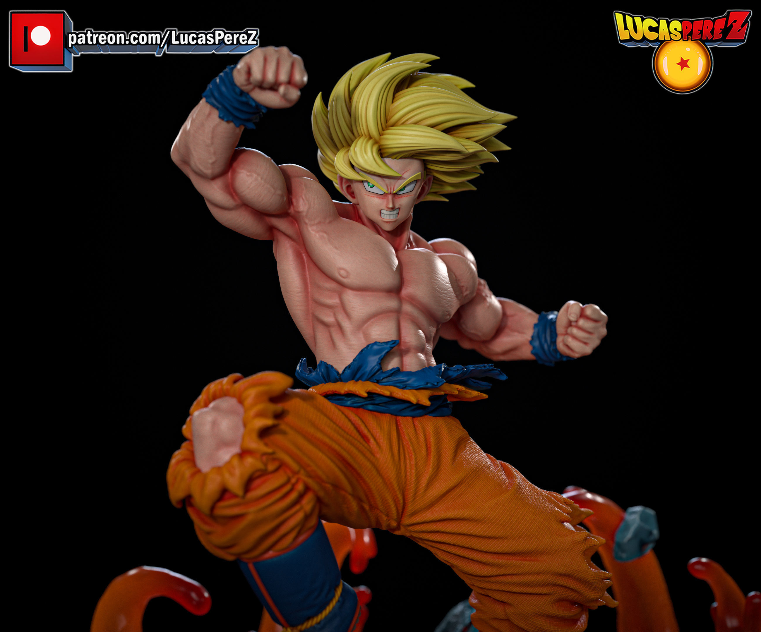 GOKU ESPECIAL 3D print model_11