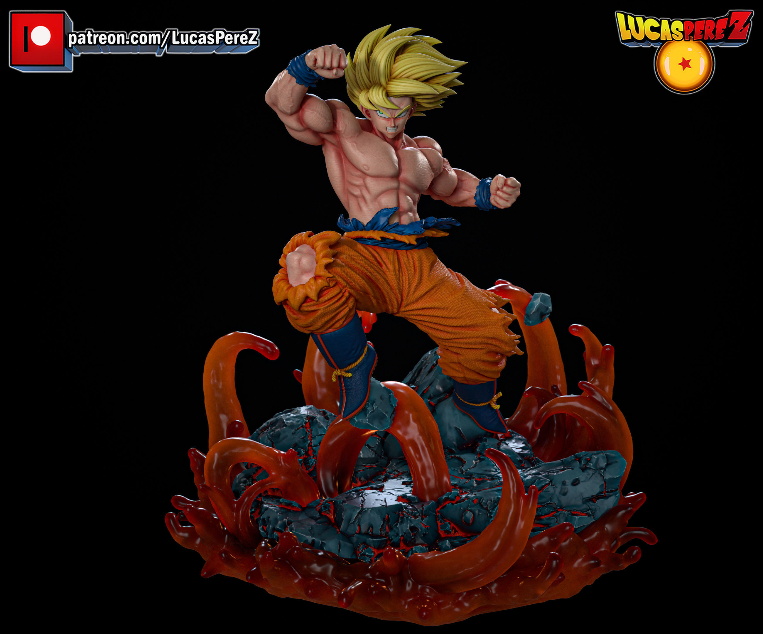 GOKU ESPECIAL 3D print model_15