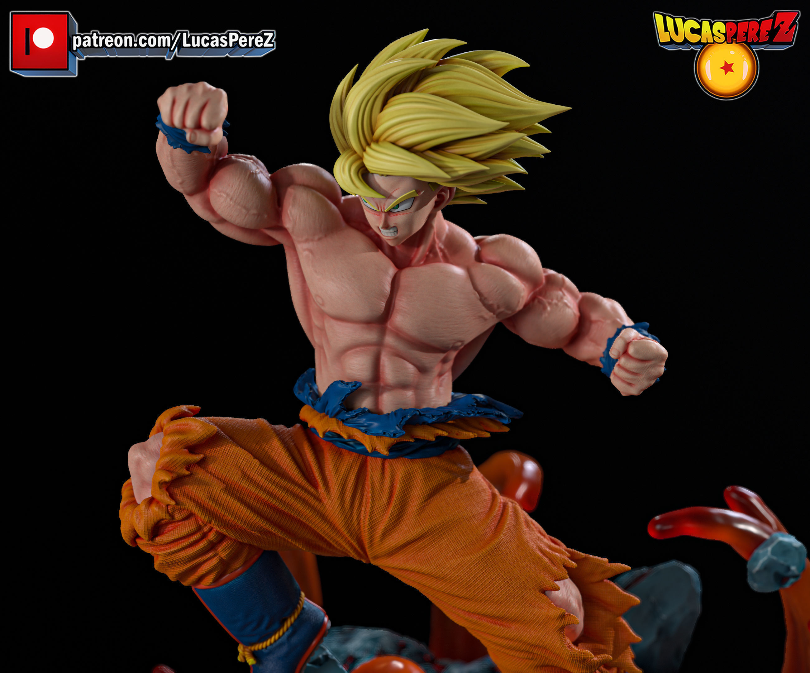 GOKU ESPECIAL 3D print model_5