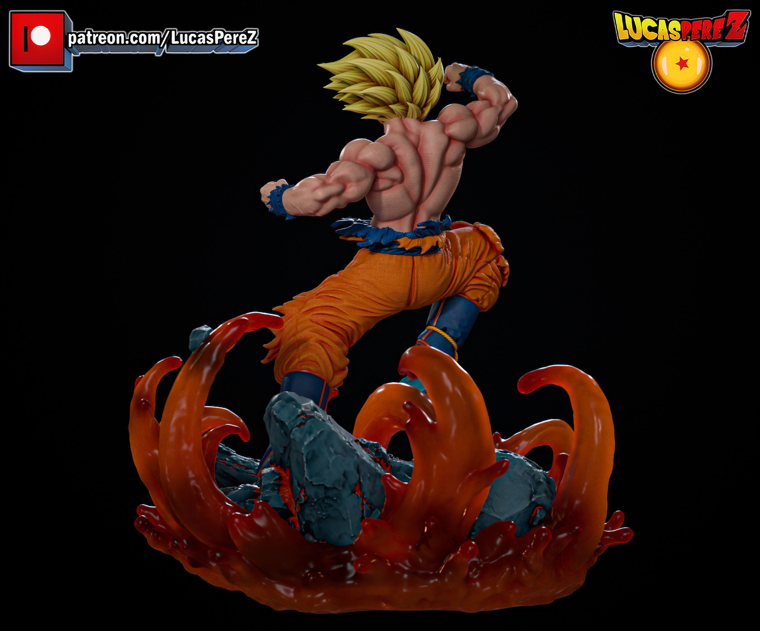 GOKU ESPECIAL 3D print model_9