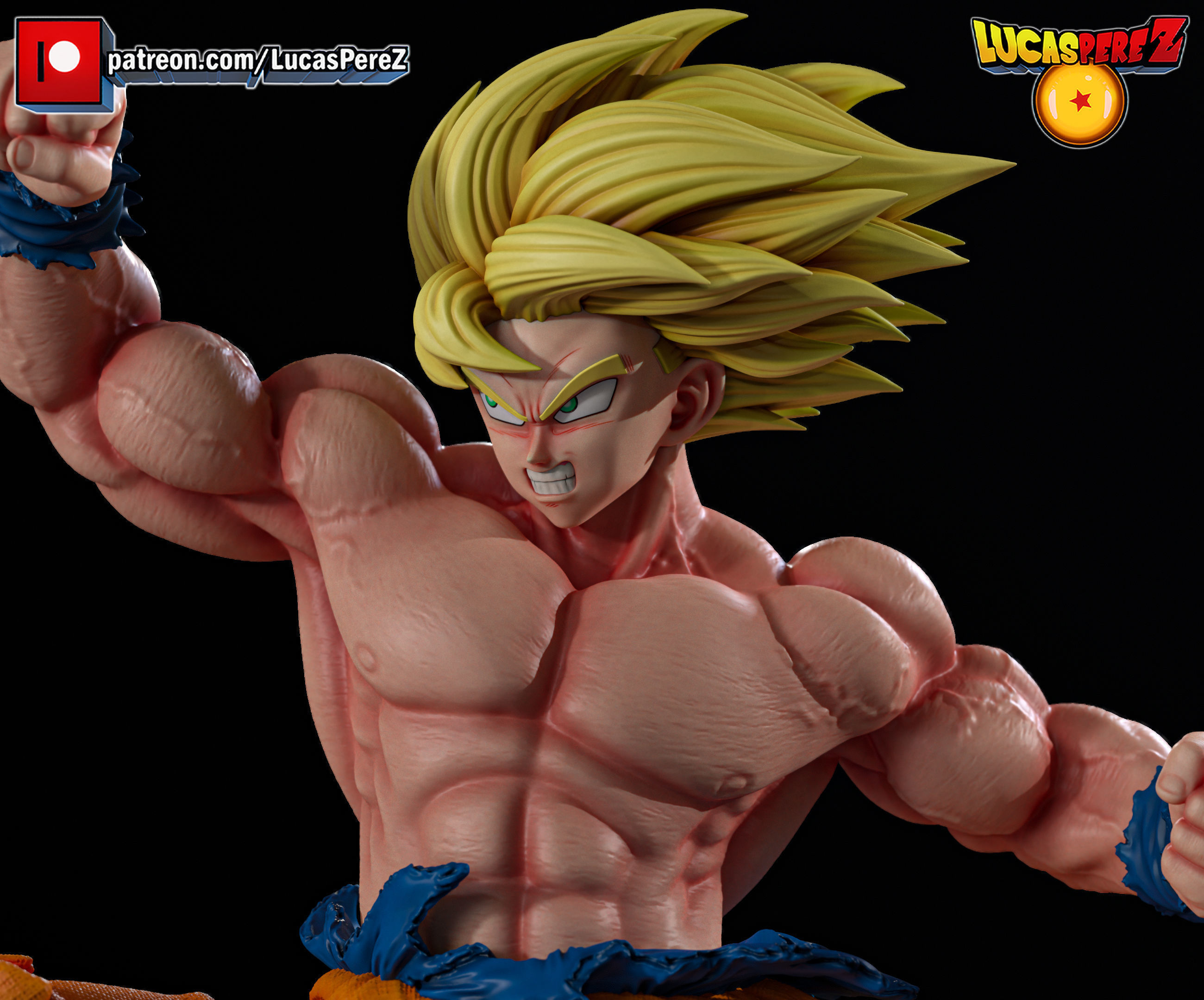 GOKU ESPECIAL 3D print model_4