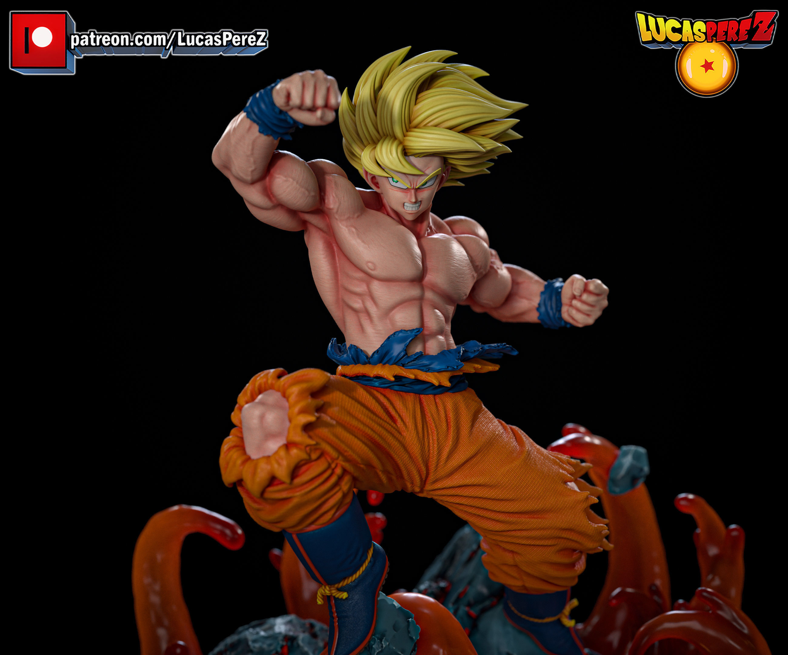 GOKU ESPECIAL 3D print model_12