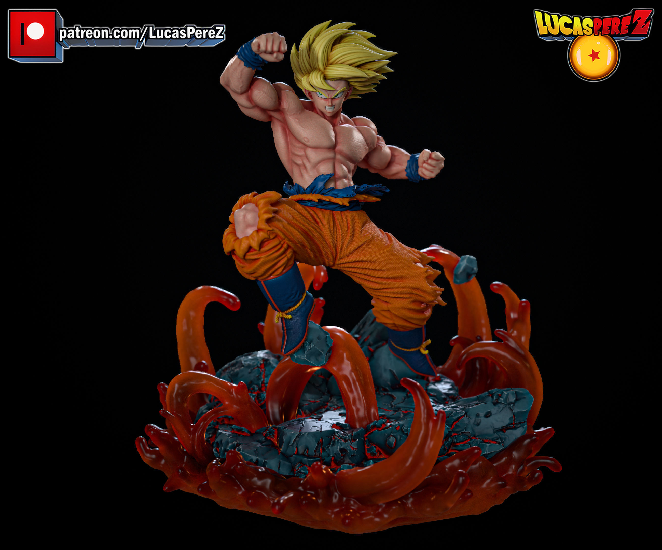 GOKU ESPECIAL 3D print model_7