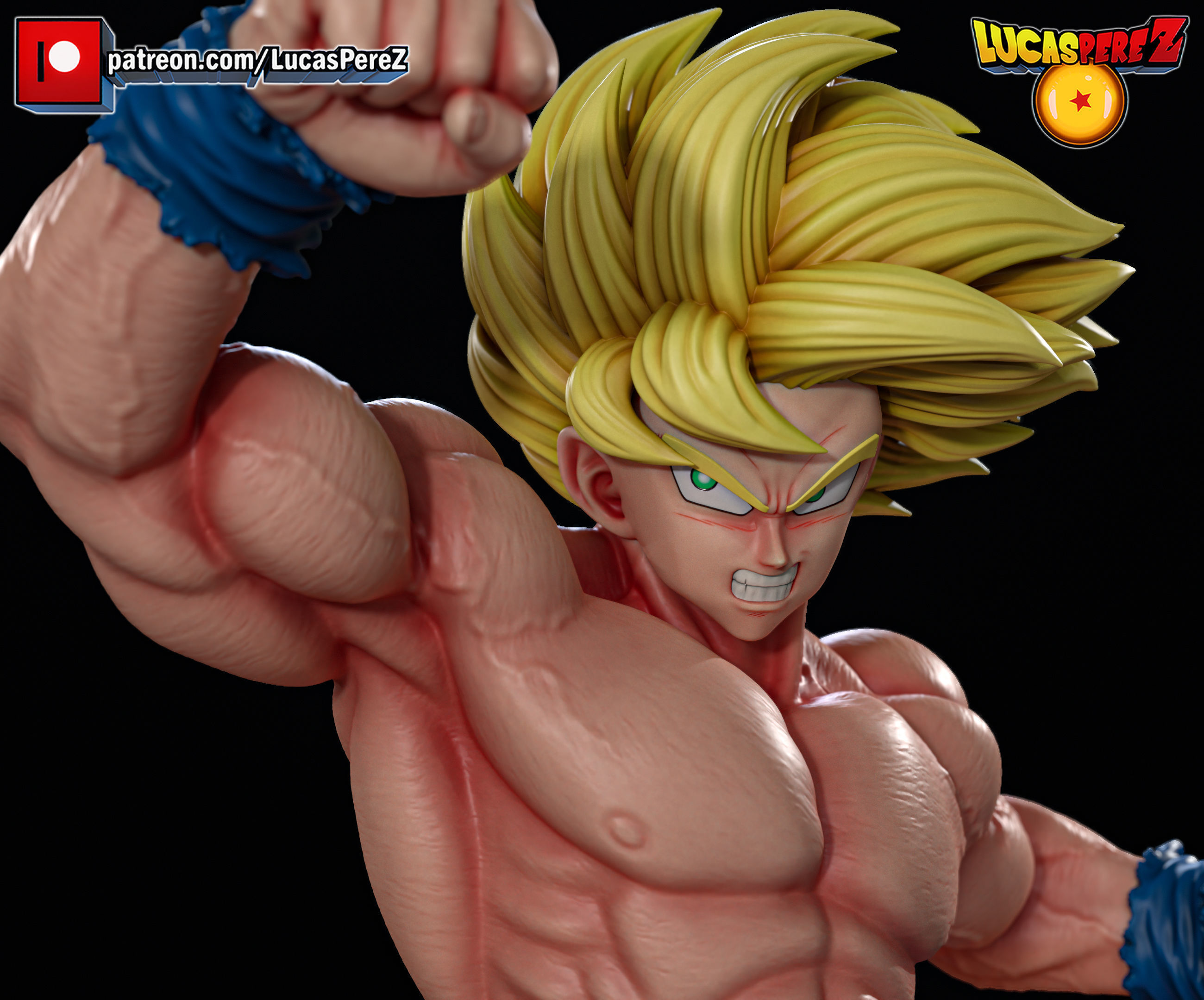 GOKU ESPECIAL 3D print model_2