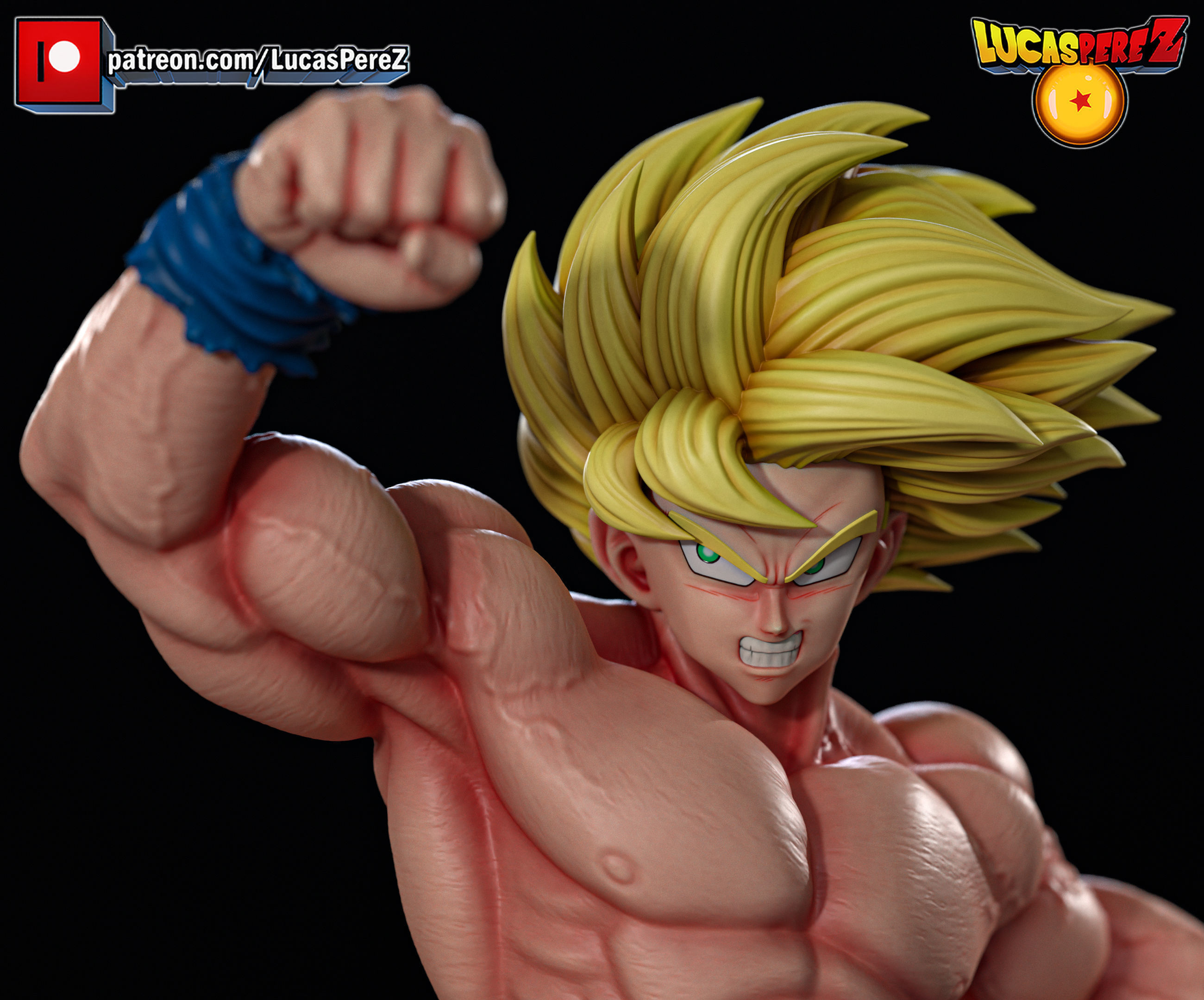 GOKU ESPECIAL 3D print model_3