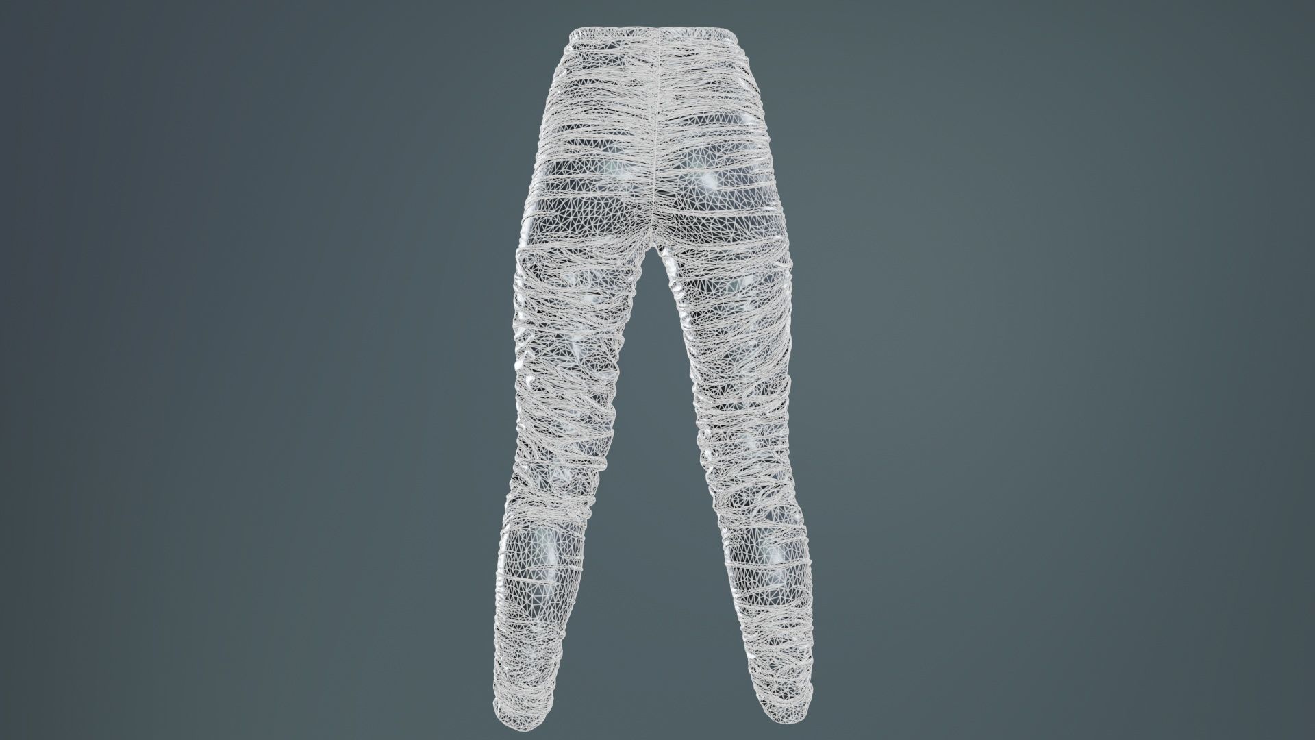 Ultimate Wrinkle Pants Low-poly 3D model_10
