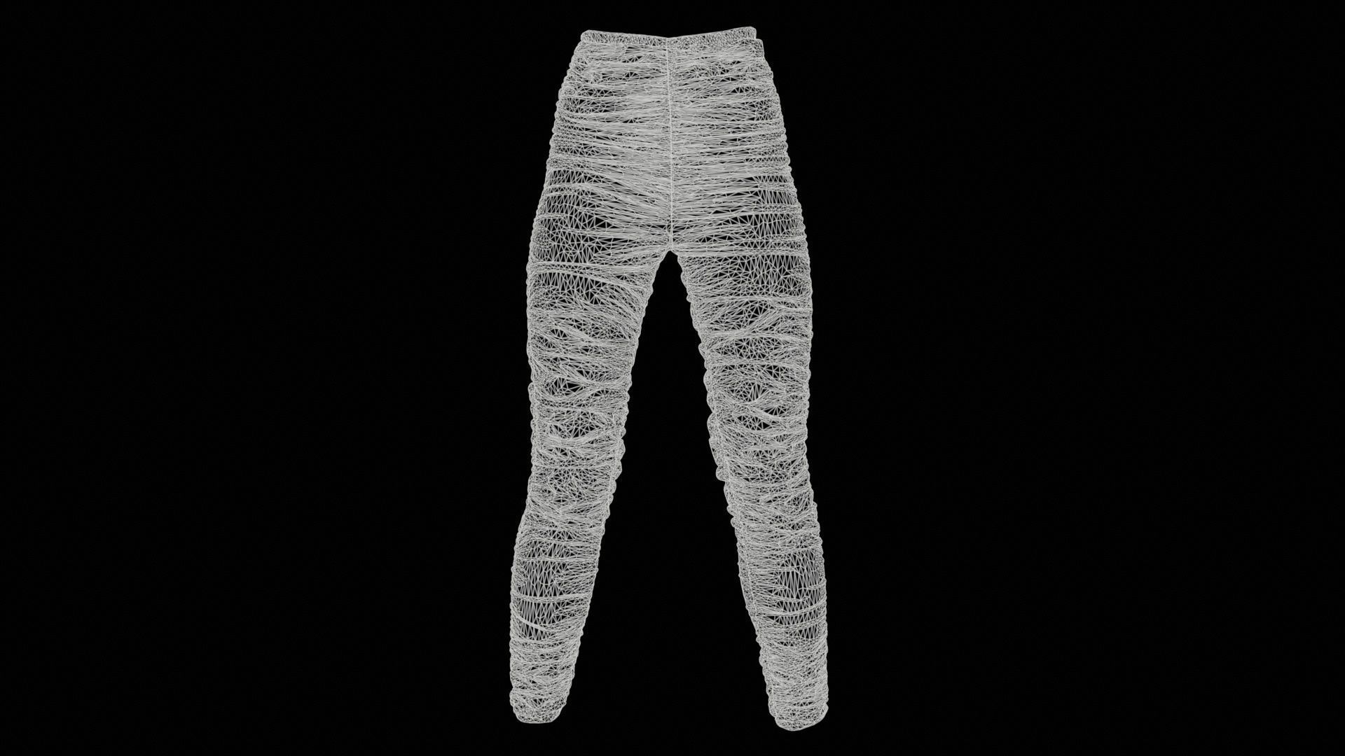 Ultimate Wrinkle Pants Low-poly 3D model_11