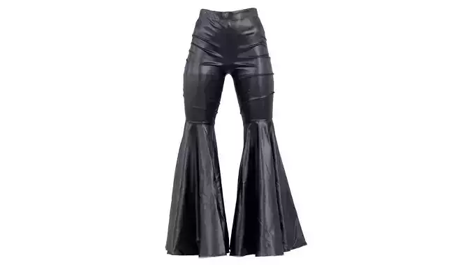 Vinyl Disco Flared Pants