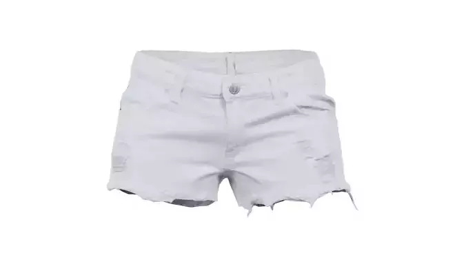 White Jeans Shorts