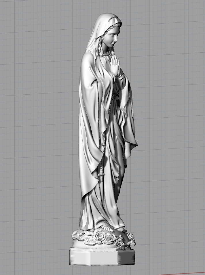 Santa Low-poly 3D model_2