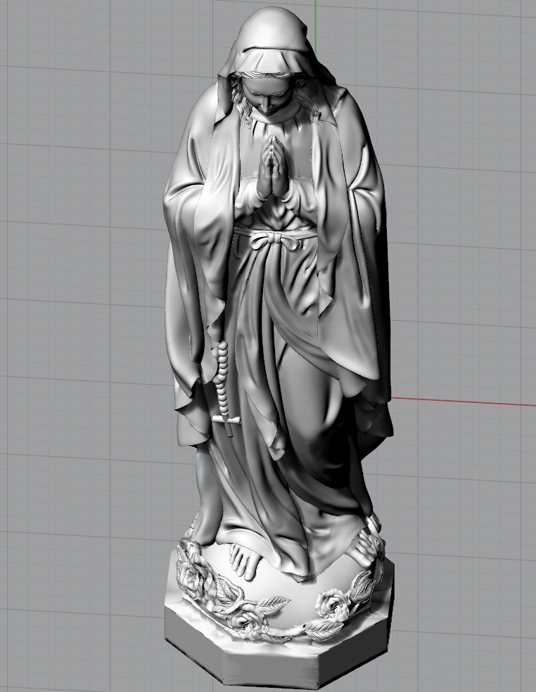 Santa Low-poly 3D model_5