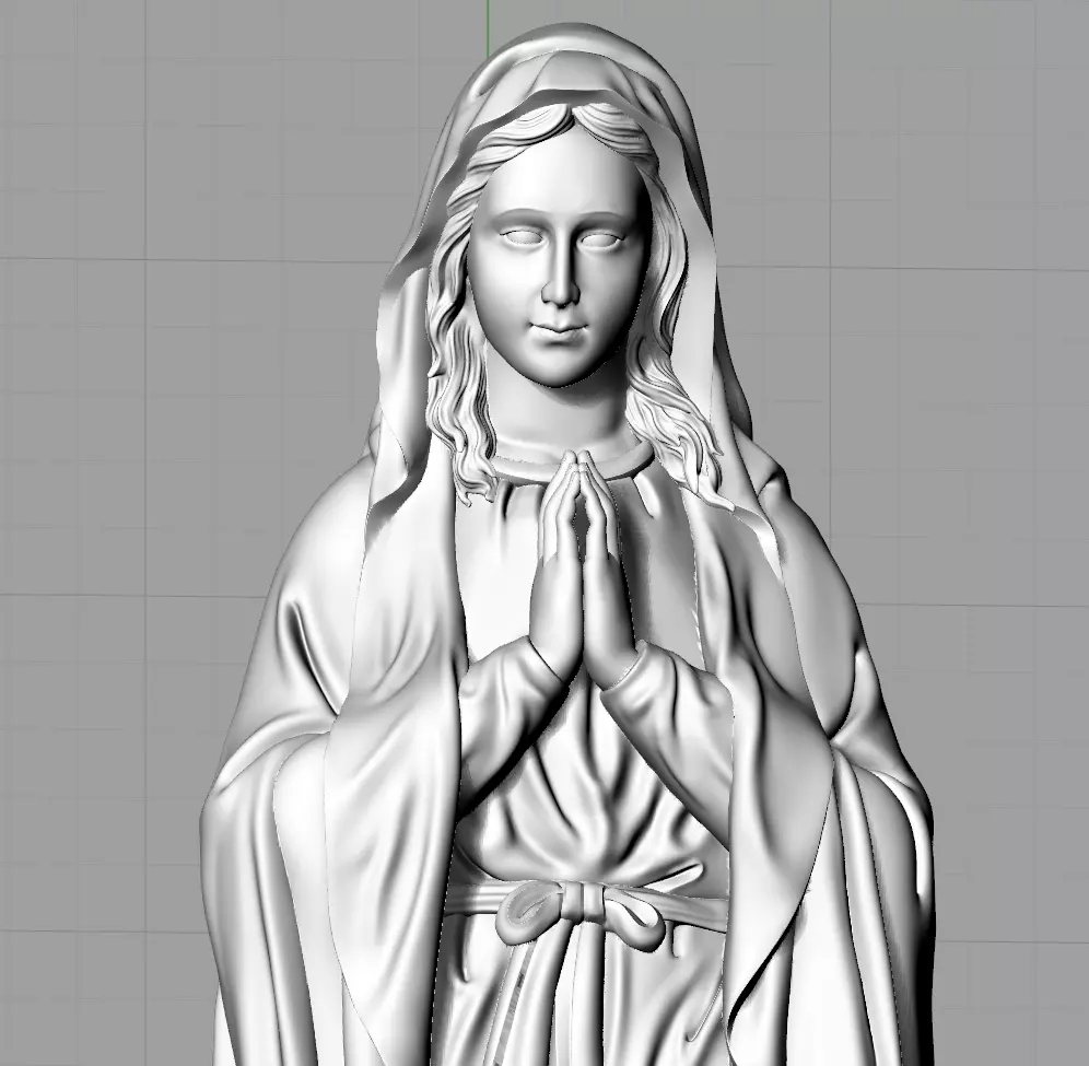 Santa Low-poly 3D model_0