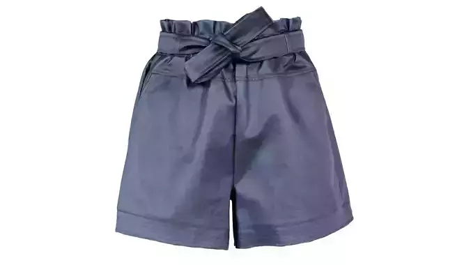 Wide Leather Short Belt