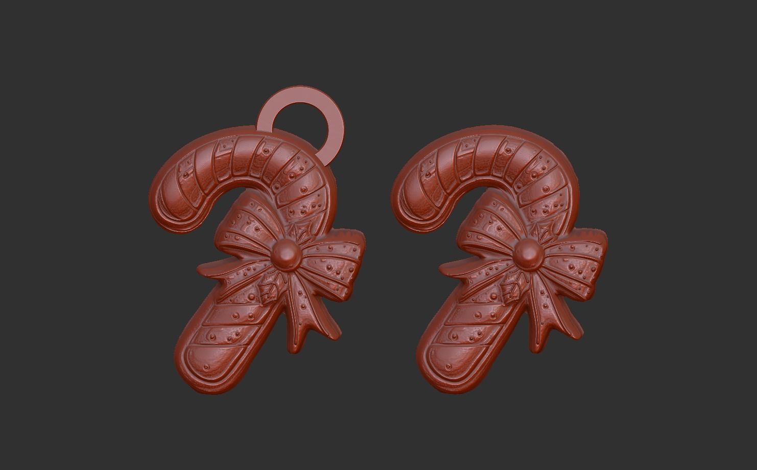 christmas candy decor  3D print model_4