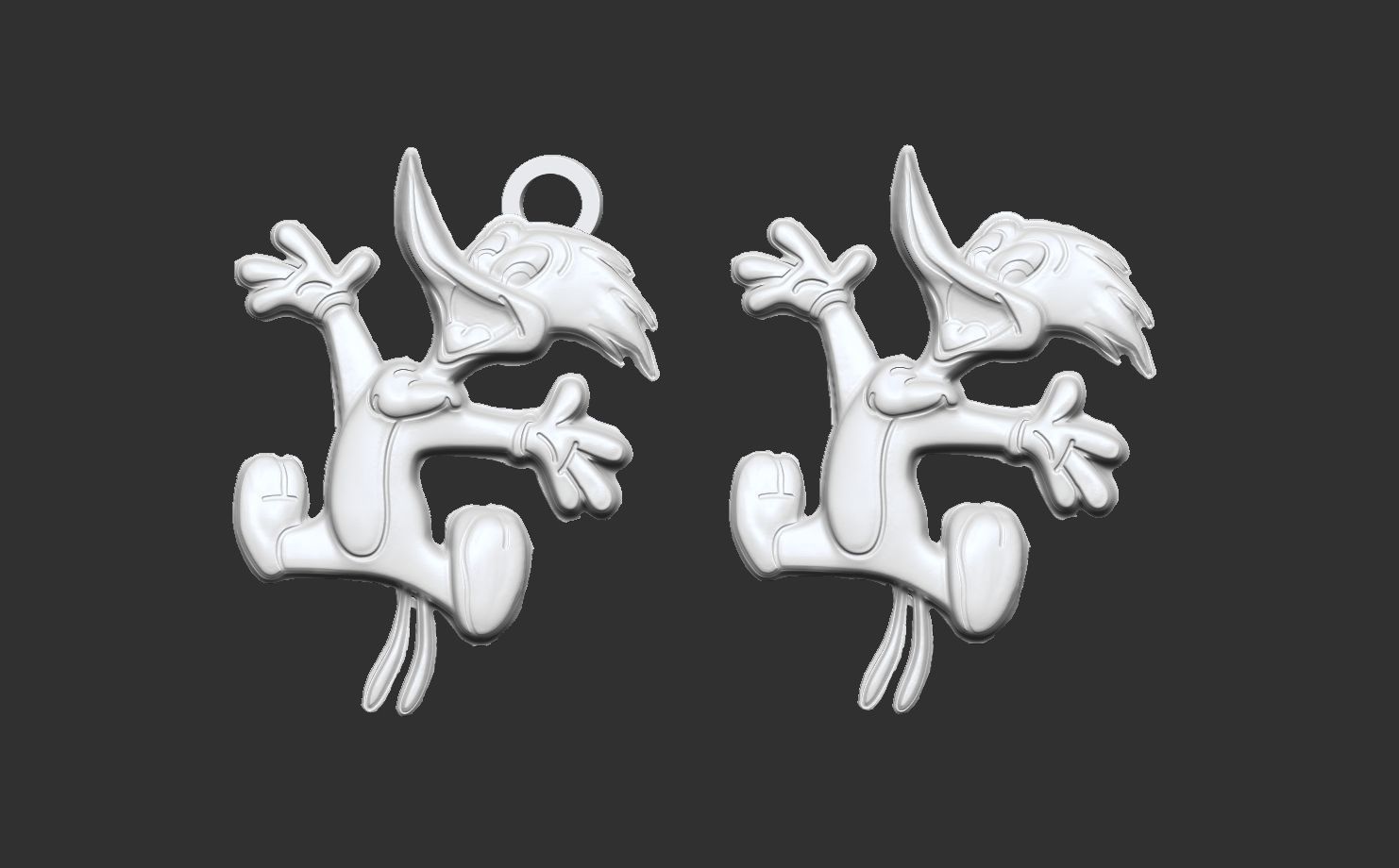 woody woodpeckers pentant 3D print model_11