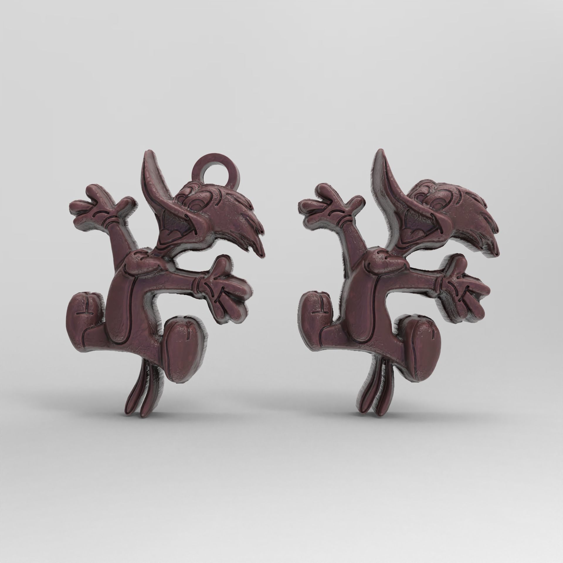 woody woodpeckers pentant 3D print model_3