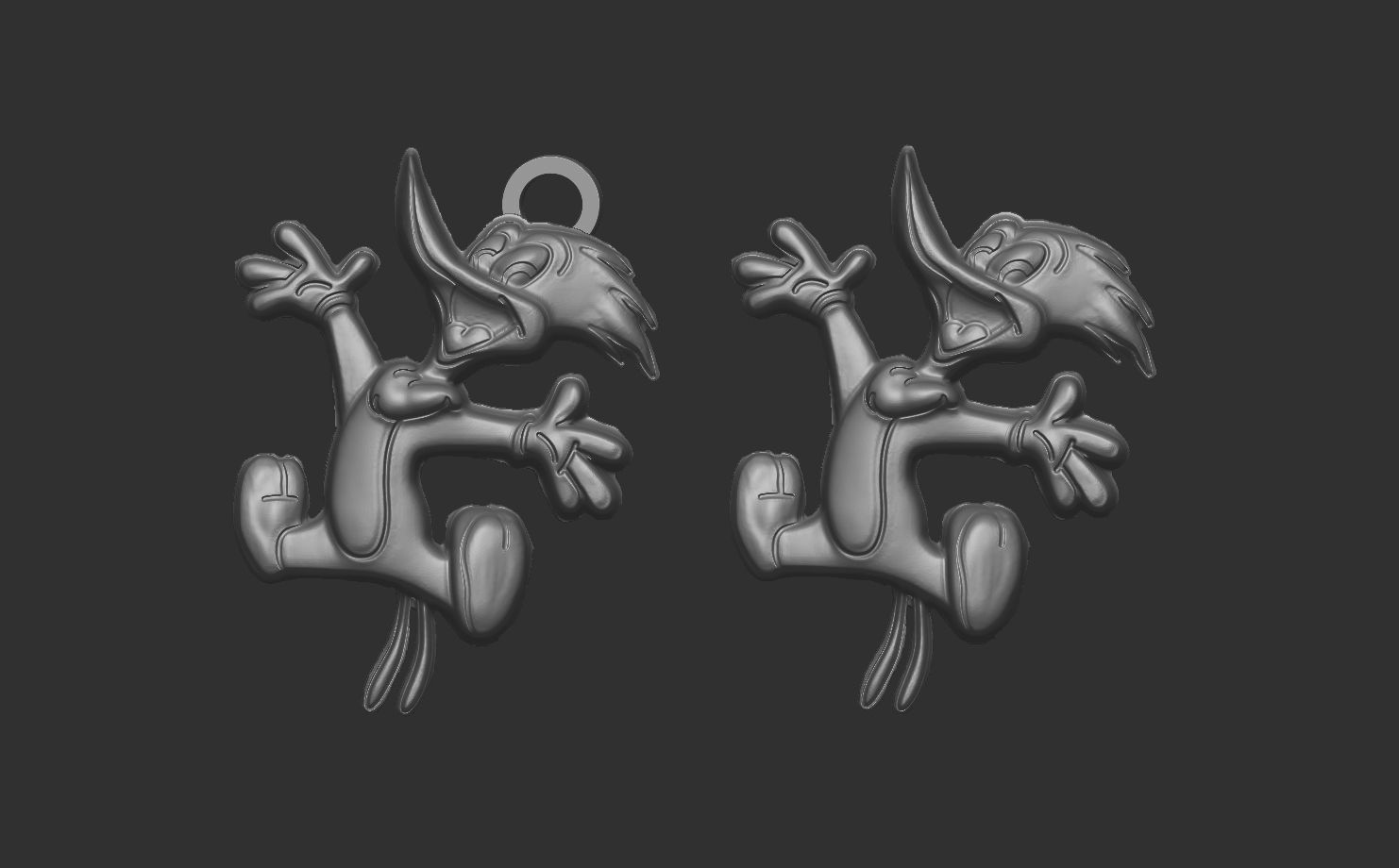 woody woodpeckers pentant 3D print model_5