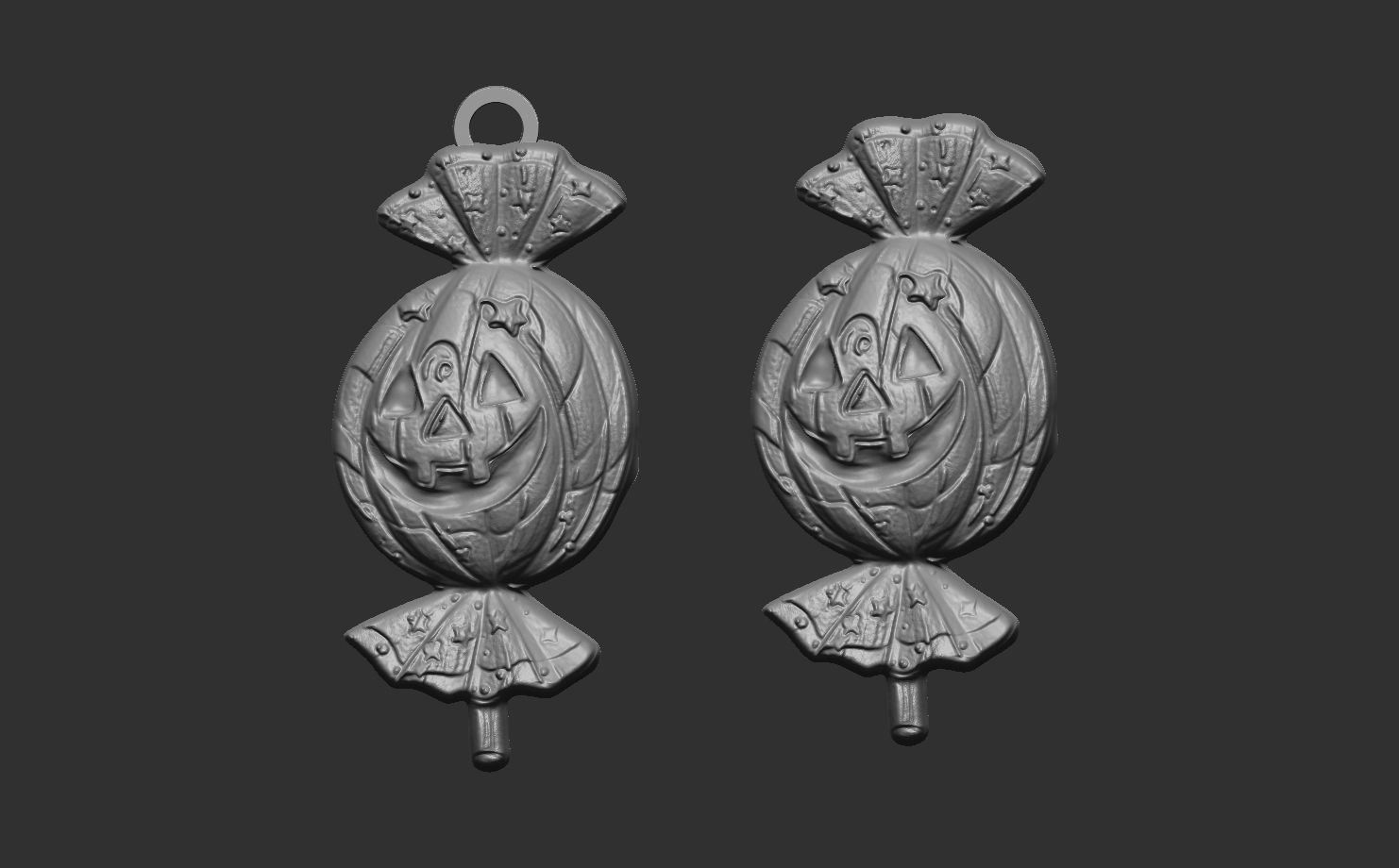 hallowen candy decoration  3D print model_5
