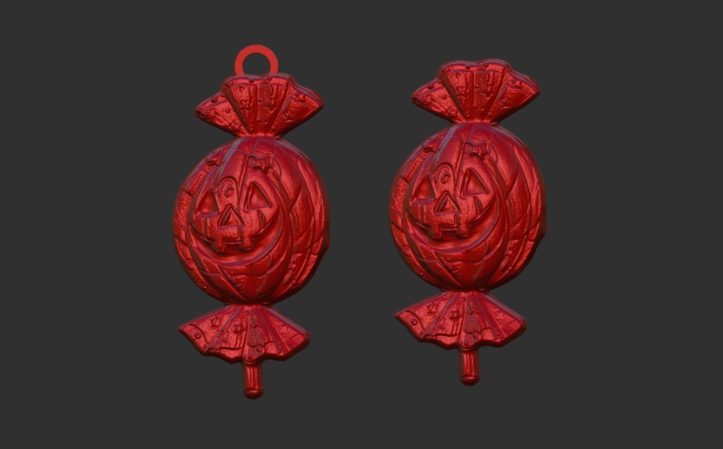 hallowen candy decoration  3D print model_8